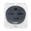 Receptacle, Single, 30A, 15-30R, 250V, Black view 1