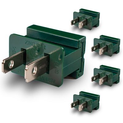 HLO Lighting Male Green Slip Plug, Zip Plug, Vampire Plug, Gilbert Plug, Slide Plug for SPT-2 (5 Pack)