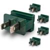 HLO Lighting Male Green Slip Plug, Zip Plug, Vampire Plug, Gilbert Plug, Slide Plug for SPT-2 (5 Pack) view 1