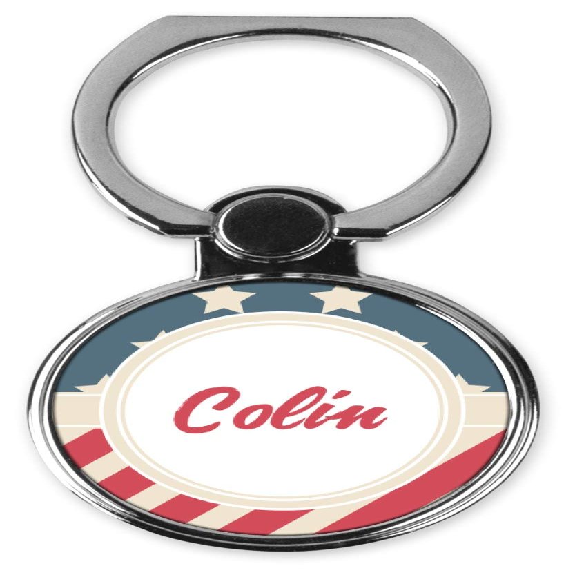 YouCustomizeIt Personalized Stars and Stripes Cell Phone Ring Stand & Holder