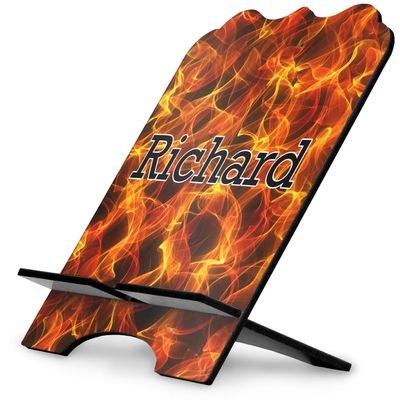 YouCustomizeIt Personalized Fire Stylized Tablet Stand