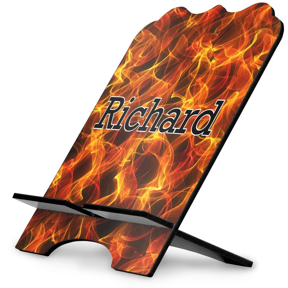 YouCustomizeIt Personalized Fire Stylized Tablet Stand