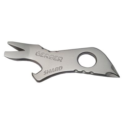 Gerber Shard 7-in-1 EDC Keychain Multitool, Bottle Opener, Pry Bar, Silver