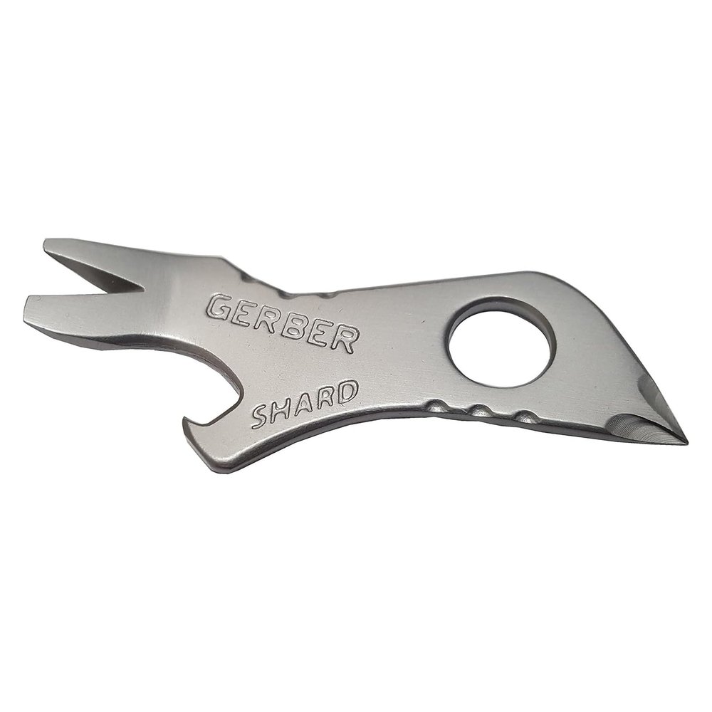 Gerber Shard 7-in-1 EDC Keychain Multitool, Bottle Opener, Pry Bar, Silver