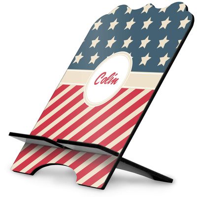 YouCustomizeIt Personalized Stars and Stripes Stylized Tablet Stand