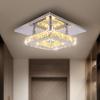 diisunbihuo 7.9" Crystal Square Flush Mount Ceiling Light LED Warm White view 1