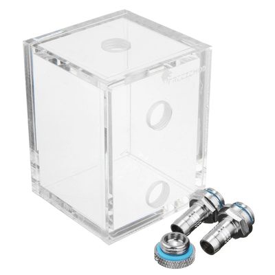 CoCocina G1/4 Acrylic 250Ml Water Tank with 2 Connector for Pc CPU Liquid Cooling System
