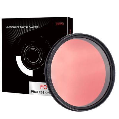 FOTGA 67mm Six-in-One Adjustable Variable Infrared Filter IR Pass X-Ray Lens Filter 530nm to 650nm 680nm 720nm 750nm Lens Filter for DSLR Camera