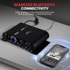 Pyle Wireless Bluetooth Home Audio Amplifier - 90W Dual Channel Mini Portable Power Stereo Sound Receiver w/ Speaker Selector, RCA, AUX, LED, 12V Adapter - For Smartphone PA, Studio Use - PFA330BT view 2