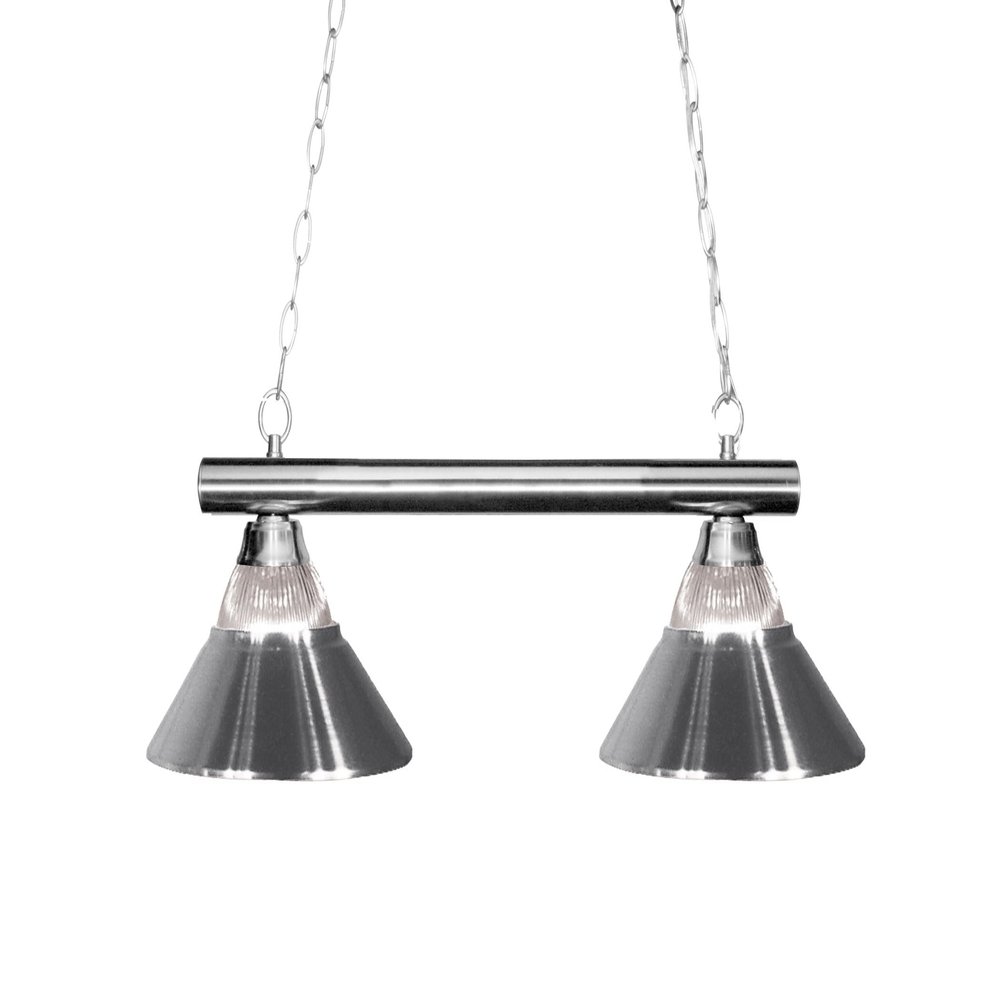 Z-Lite 155-2CH-RCH 2 Billiard Light, Chrome