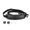 4V Design Lusso Tuscany Leather Large Handmade Leather Camera Strap w/Universal Fit Kit, Black/Black (2LP01BVV0909) view 4