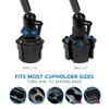 Mount-It! Premium Cup Holder Tablet Mount for Cars, Trucks, SUVs - Commercial Tablet ELD Mount - Heavy Duty Carbon Fiber Full Motion Arms, Adjustable Base, Universal Bracket Fits iPad and Samsung view 2