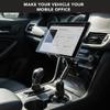 Mount-It! Premium Cup Holder Tablet Mount for Cars, Trucks, SUVs - Commercial Tablet ELD Mount - Heavy Duty Carbon Fiber Full Motion Arms, Adjustable Base, Universal Bracket Fits iPad and Samsung view 3