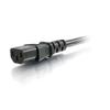 C2G 4ft 18 AWG Coiled Hospital Grade Power Cord (NEMA 5-15P to IEC320C13) - Black - 125 V AC Voltage Rating - 10 A Current Rating - Black - RoHS Compliance view 2