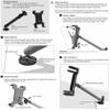 ARKON Mounts TAB805 Heavy Duty Tablet Drill Base Mount for Wall or Counter for iPad Pro iPad Air iPad view 2