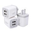 USB Plug, USB Wall Charger 3 Pack, GiGreen Dual Port Electrical Plug Outlet view 1