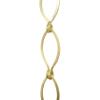 RCH Hardware Decorative Acid Dipped Solid Brass Chain for Hanging, Lighting - Sleek Ovals and Unwelded Links (1 Foot) view 1