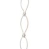 RCH Hardware Decorative Satin Nickel Solid Brass Chain for Hanging, Lighting - Sleek Ovals and Unwelded Links (1 Foot) view 1