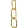 RCH Hardware Acid Dipped Solid Brass Chain for Hanging, Lighting - Standard Unwelded Links (1 Foot) view 1