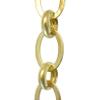 RCH Hardware Decorative Acid Dipped Solid Brass Chain for Hanging, Lighting - Ovals with Circular Connecting Rings and Unwelded Links (1 Foot) view 1