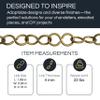 RCH Hardware Decorative Oil Bronzed Black Solid Brass Chain for Hanging, Lighting - S-Shaped Unwelded Links (1 Foot) view 2