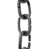 RCH Hardware Decorative Oil Bronzed Black Solid Brass Chain for Hanging, Lighting - Cicular Unwelded Links (1 Foot) view 1