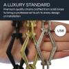 RCH Hardware Decorative Acid Dipped Solid Brass Chain for Hanging, Lighting - Hexagonal Design Unwelded Links view 3