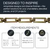 RCH Hardware Decorative Oil Bronzed Black Solid Brass Chain for Hanging, Lighting - Rectangles with Greek Key Design and Unwelded Links (1 Foot) view 2