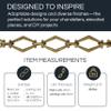 RCH Hardware Decorative Oil Bronzed Black Solid Brass Chain for Hanging, Lighting - Hexagonal Design Unwelded Links view 2