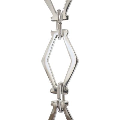 RCH Hardware Decorative Polished Nickel Solid Brass Chain for Hanging, Lighting - Hexagonal Design Unwelded Links