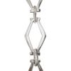 RCH Hardware Decorative Polished Nickel Solid Brass Chain for Hanging, Lighting - Hexagonal Design Unwelded Links view 1