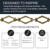 RCH Hardware Decorative Polished Nickel Solid Brass Chain for Hanging, Lighting - Hexagonal Design Unwelded Links view 2