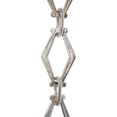 RCH Hardware Decorative Polished Nickel Solid Brass Chain for Hanging, Lighting - Hexagonal Design Unwelded Links