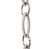 RCH Hardware CH-26-PN Decorative Polished Nickel Solid Brass Chain for Hanging, Lighting - Oval Unwelded Links (1 Foot) view 1