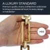 RCH Hardware Decorative Polished Solid Brass Chain for Hanging, Lighting - Rectangular Hinge with Rounded Edges view 3