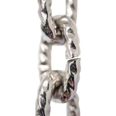RCH Hardware Decorative Polished Nickel Solid Brass Chain for Hanging, Lighting - Mottled Standard Unwelded Links
