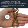 RCH Hardware Decorative Polished Nickel Solid Brass Chain for Hanging, Lighting - Motif Unwelded Links (1 Foot) view 3