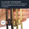 RCH Hardware Decorative Polished Nickel Solid Brass Chain for Hanging, Lighting - Rectangles with Greek Key Design and Unwelded Links (1 Foot) view 3