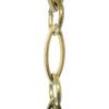 RCH Hardware Decorative Polished Solid Brass Chain for Hanging, Lighting - Oval Unwelded Links view 1