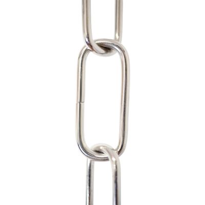 RCH Hardware Decorative Polished Nickel Solid Brass Chain for Hanging, Lighting - Standard Unwelded Links