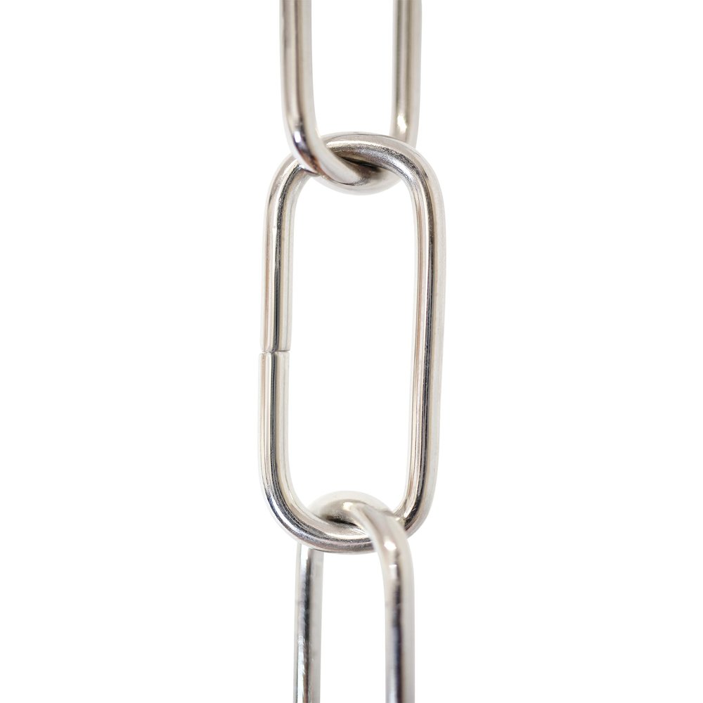 RCH Hardware Decorative Polished Nickel Solid Brass Chain for Hanging, Lighting - Standard Unwelded Links