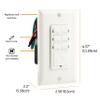 GE Push-Button in-Wall Countdown Timer Switch, On/Off, No Neutral Wire Needed, Ideal for Lights, Bathroom Fan, Exhaust Fans, Heaters, Wall Plate Included, 15318 view 2
