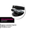French Bull Rechargeable Sculpt Book Light (Black and White Marble) view 4