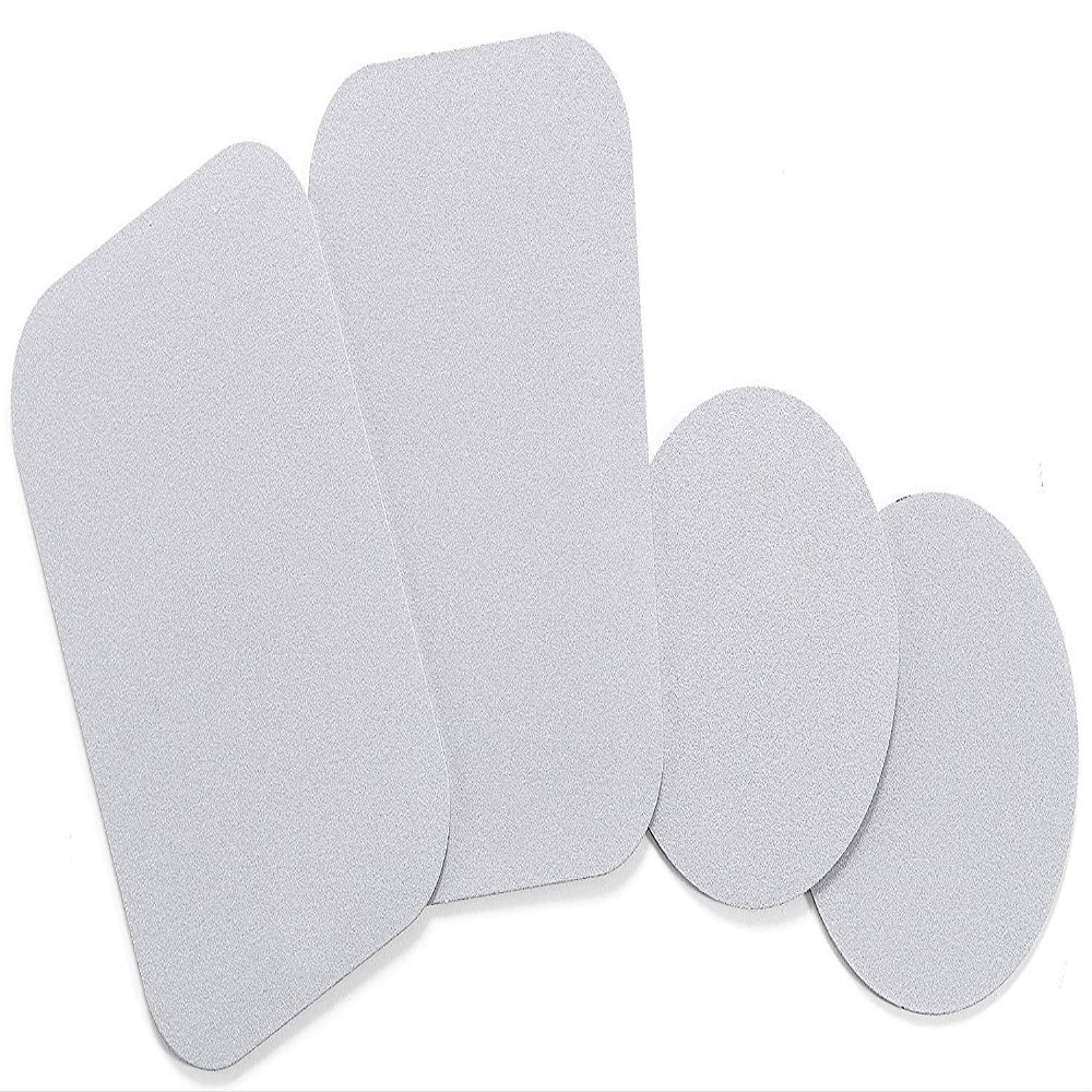WixGear Mount Metal Plate with Adhesive for Magnetic Cradle-Less Mount - X4 Pack 2 Rectangle and 2 Round (Compatible with Magnetic mounts) (Silver)