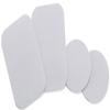 WixGear Mount Metal Plate with Adhesive for Magnetic Cradle-Less Mount - X4 Pack 2 Rectangle and 2 Round (Compatible with Magnetic mounts) (Silver) view 1