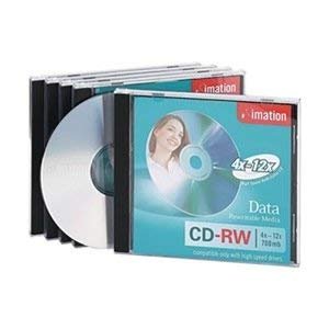 CD-RW Disc, 700 MB, 80 min, 12x, PK 5