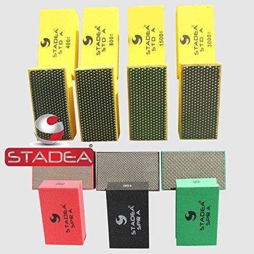 Diamond Hand Polishing Pads for Stone/Concrete - Set of 7 Pcs