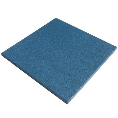 Rubber-Cal Eco-Sport 1-inch Interlocking Flooring Tiles - 1 x 20 x 20-inch Rubber Tile - 1 Pack - Blue in Color