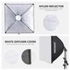 NEEWER 700W Equivalent Softbox Lighting Kit, 2Pack UL Certified 5700K LED Lighting Bulbs, 24x24 inches Softboxes with E26 Socket, Photography Continuous Lighting Kit Photo Studio Equipment view 4