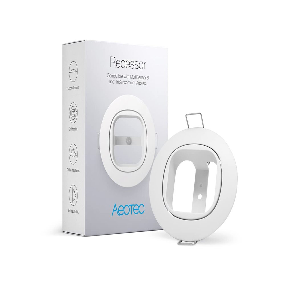 Aeotec Recessor for MultiSensor and TriSensor  Discreet in-Wall Mount for a Seamless Smart Home Look